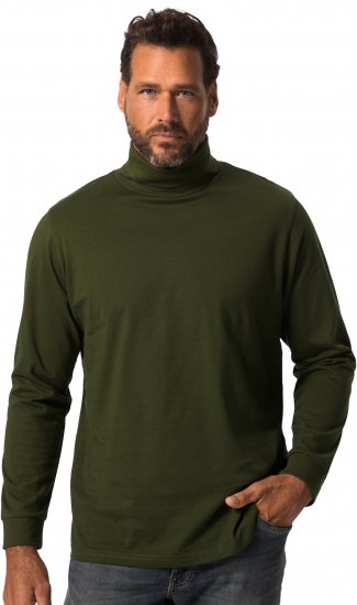 JP1880 Turtleneck Sweatshirt Green - Puloverji & jopice - Moški Puloverji & Jopice za Močnejše Postave