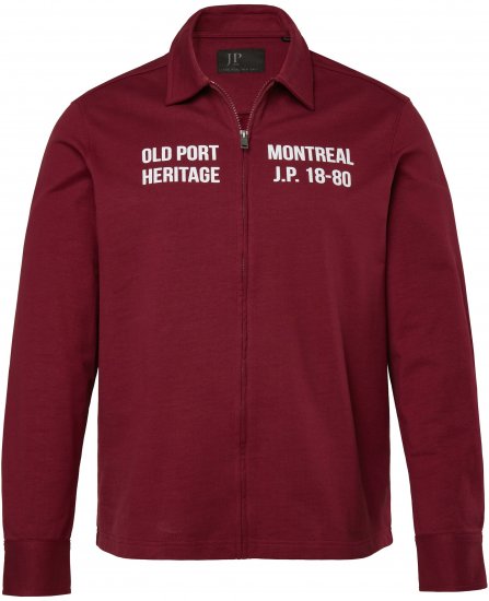 JP1880 Sweatshirt Long Sleeve Boxy Fit Red - Puloverji & jopice - Moški Puloverji & Jopice za Močnejše Postave