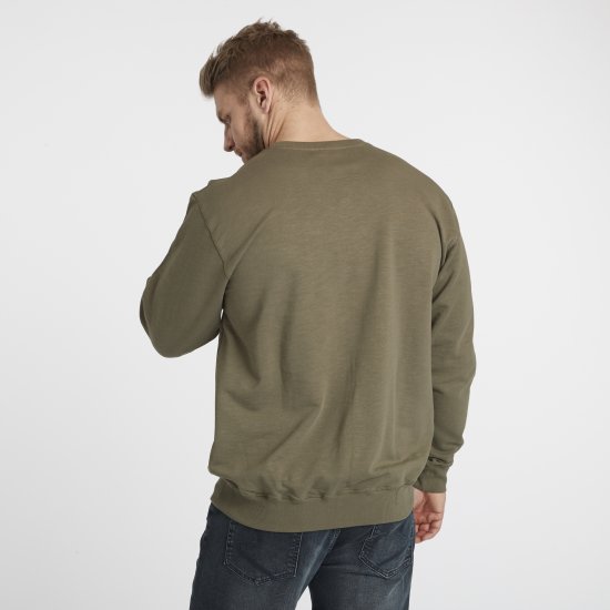 North Latitude Denim Logo Sweatshirt Dusty Olive Green TALL - TALL puloverji - TALL puloverji in jopice s kapuco