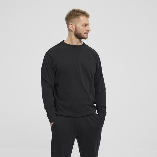 North Latitude Denim Crew Neck Sweatshirt Black TALL - TALL puloverji - 