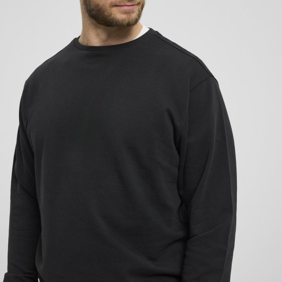 North Latitude Denim Crew Neck Sweatshirt Black TALL - TALL puloverji - 
