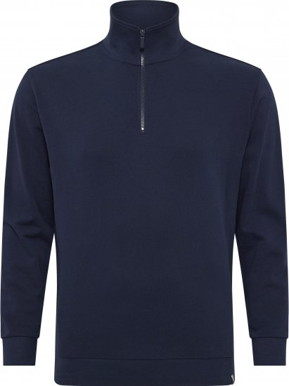 North Latitude Denim Half-Zip Sweatshirt Navy Blue TALL - TALL puloverji - 