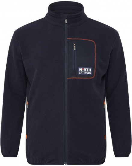 North Latitude 53142 Soft Fleece Jacket Dark Navy - Puloverji & jopice - Moški Puloverji & Jopice za Močnejše Postave