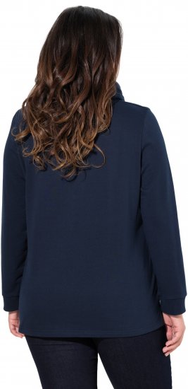Ulla Popken Moin Graphic Sweatshirt Navy - Puloverji & jopice - 
