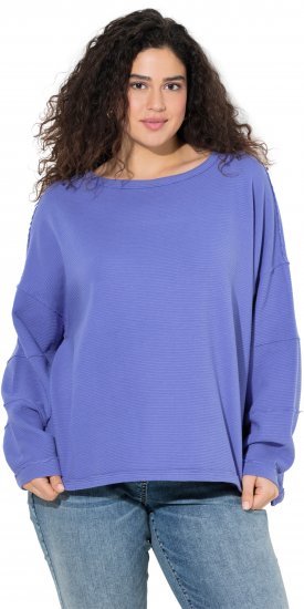 Ulla Popken Inverted Seam Long Sleeve Sweatshirt Lavender - Puloverji & jopice - 