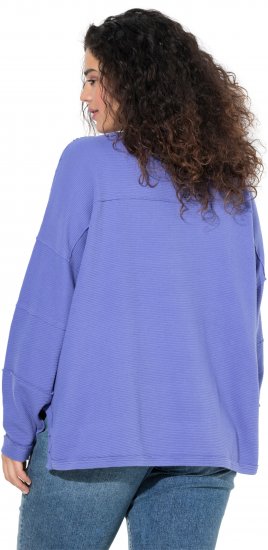 Ulla Popken Inverted Seam Long Sleeve Sweatshirt Lavender - Puloverji & jopice - 