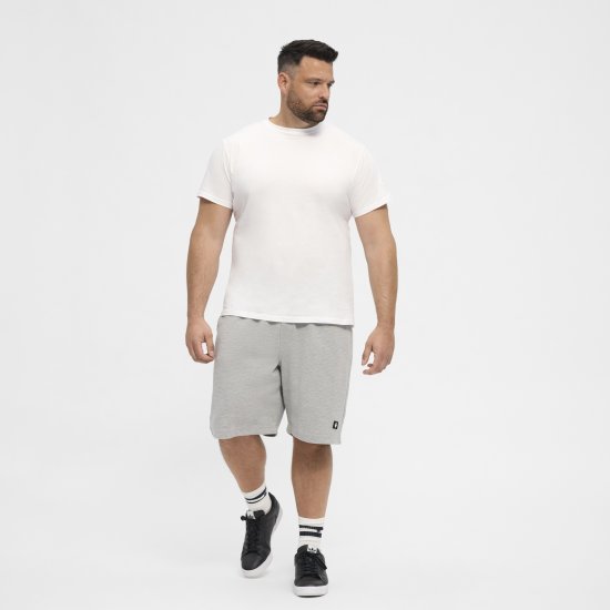 North Latitude Ottoman Sweatshorts Mid Grey - Trenirke & kratke trenirke - Moške Trenirke za Močnejše Postave