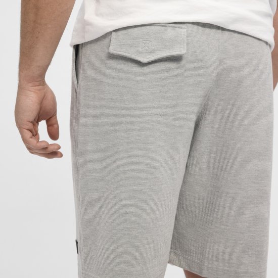 North Latitude Ottoman Sweatshorts Mid Grey - Trenirke & kratke trenirke - Moške Trenirke za Močnejše Postave