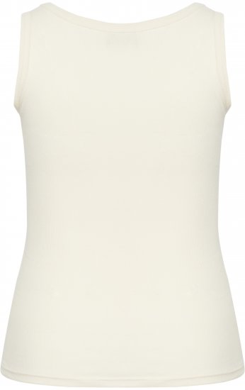 Kaffe Curve Carina Majica brez rokavov Chalk - Majice - 