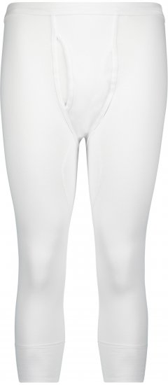 Adamo Royal Thermal Long Johns 3/4 Fine Ribbed White - Spodnje perilo & kopalne hlače - Moško Spodnje Perilo za močnejše postave