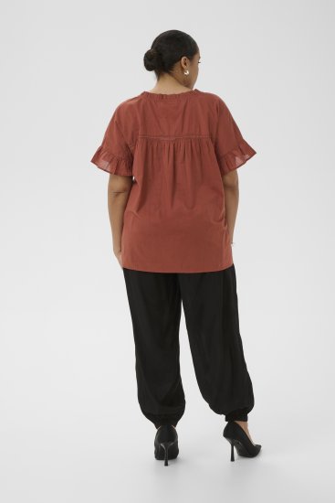 Kaffe Curve Valeria Top Henna Brown - Majice & Topi - 