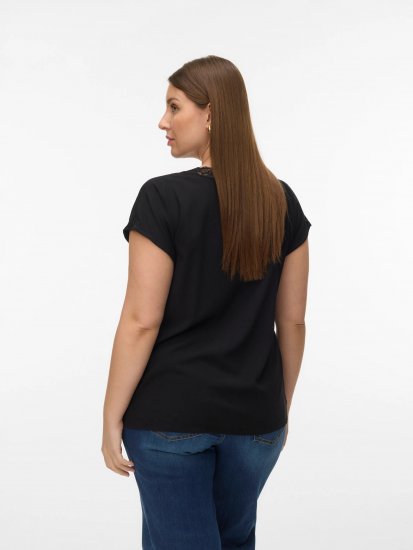 Vero Moda Bella Lace Top Black - Topi - 