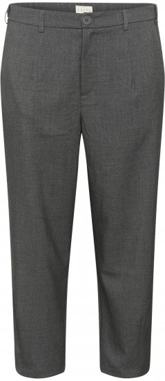 Kaffe Curve Merla Hlače Dark Grey Melange - Kavbojke & Hlače v Velikih Številkah – Plus Size - 