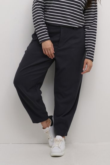 Kaffe Curve Merla Hlače Črna Oyster - Kavbojke & Hlače v Velikih Številkah – Plus Size - 