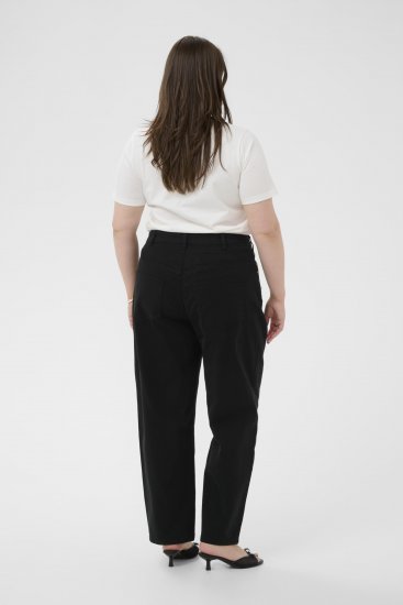 Kaffe Curve Brenn Barrel Twill Jeans Washed Black - Kavbojke - 
