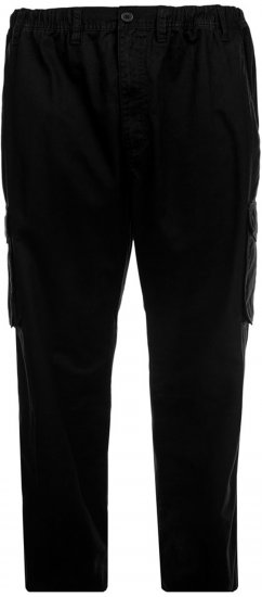 Espionage TR052 Cargo Trousers Black - Cargo hlače - Moške Cargo Hlače za Močnejše Postave
