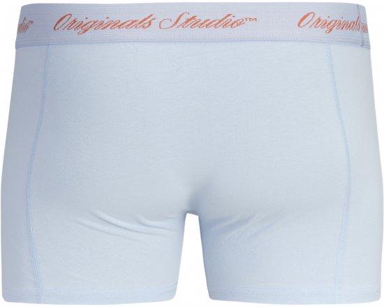 Jack & Jones Norrebro Solid Trunks 3-Pack Blue - Boksarice - Moške Boksarice za Močnejše postave