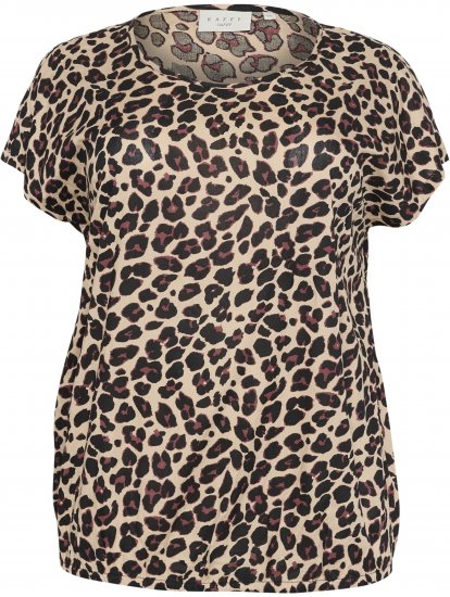 Kaffe Curve Sonna Stanley Top Leopardji potisk - Majice - 