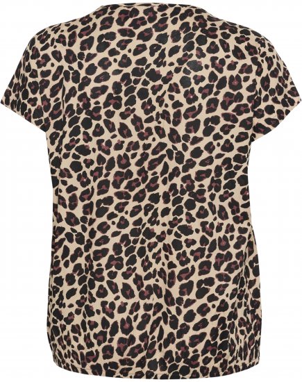 Kaffe Curve Sonna Stanley Top Leopardji potisk - Majice - 
