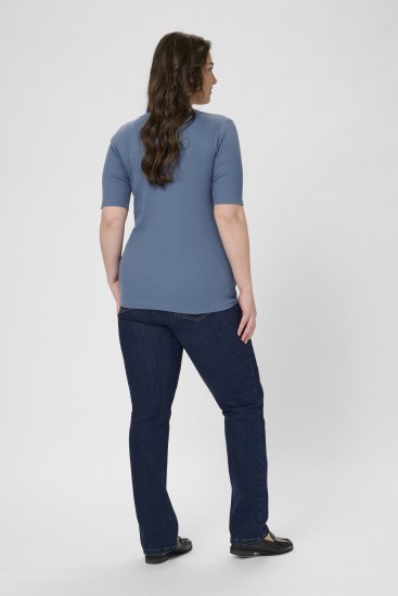 Kaffe Curve Carina T-Shirt Blue - Majice - 