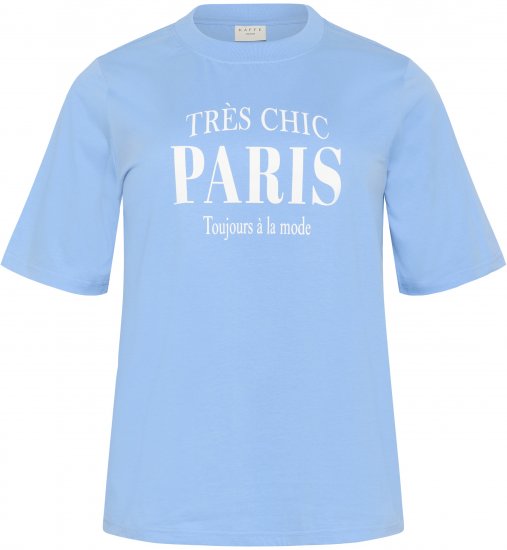 Kaffe Curve Frey T-Shirt Vista Blue - Majice - 