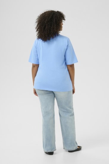 Kaffe Curve Frey T-Shirt Vista Blue - Majice - 