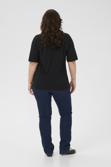 Kaffe Curve Phoelina T-Shirt Black - Majice - 