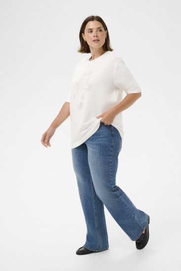 Kaffe Curve Rosa T-Shirt Chalk - Majice - 