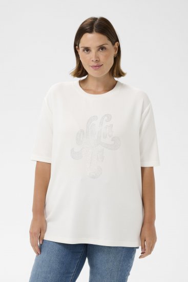 Kaffe Curve Rosa T-Shirt Chalk - Majice - 