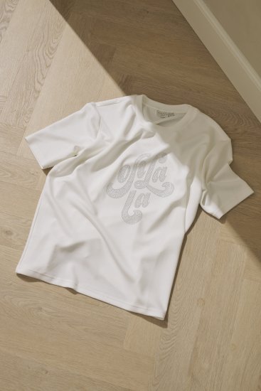 Kaffe Curve Rosa T-Shirt Chalk - Majice - 