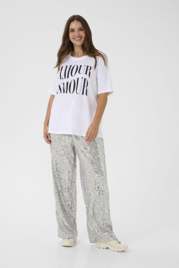 Kaffe Curve Chari T-Shirt Optical White - Majice - 