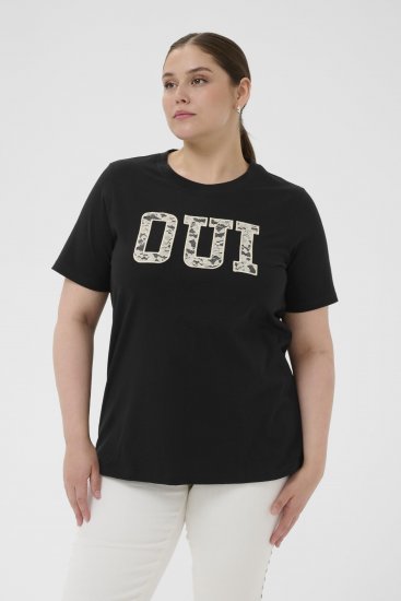 Kaffe Curve Lucie T-Shirt Black - Majice - 