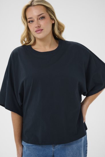 Kaffe Curve Stormi T-Shirt Navy - Majice - 