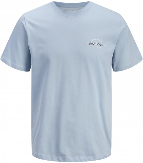 Jack & Jones Brandon T-Shirt Celestial Blue - Kratke Majice - Moške kratke majice za močnejše postave
