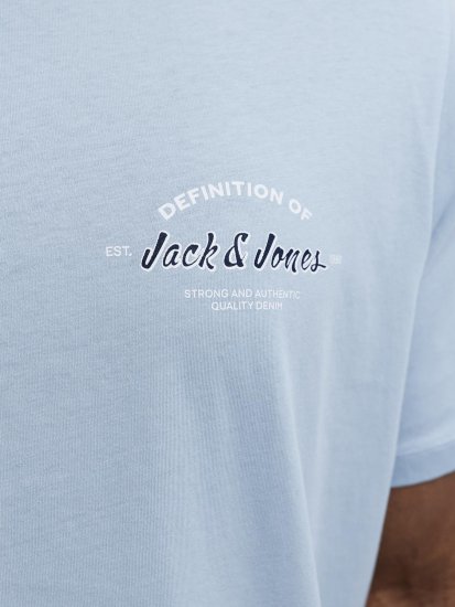 Jack & Jones Brandon T-Shirt Celestial Blue - Kratke Majice - Moške kratke majice za močnejše postave