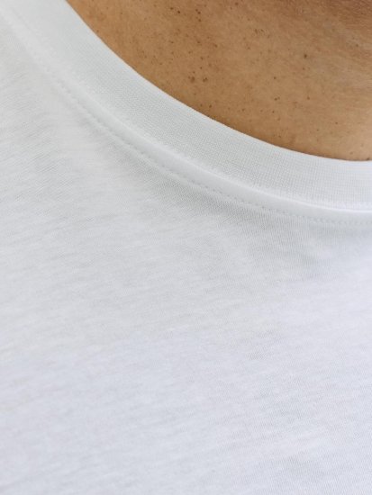 Jack & Jones Archive Majica Bela - Kratke Majice - Moške kratke majice za močnejše postave