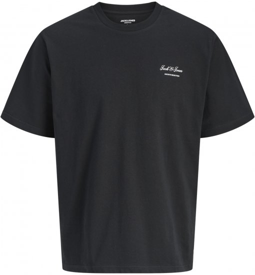 Jack & Jones Archive Majica Črna - Kratke Majice - Moške kratke majice za močnejše postave