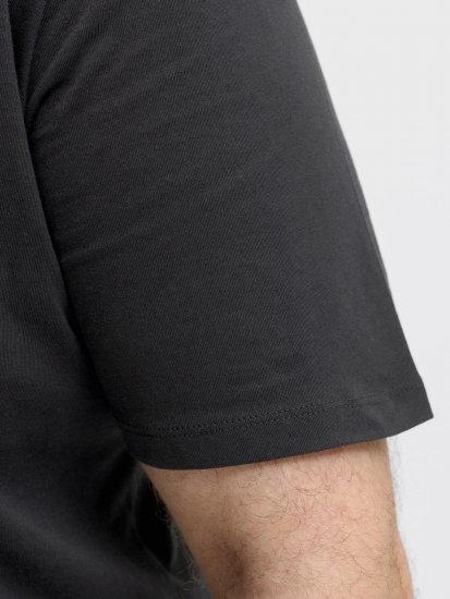 Jack & Jones Archive Majica Črna - Kratke Majice - Moške kratke majice za močnejše postave