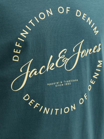 Jack & Jones Grayson Majica Turkizna - Kratke Majice - Moške kratke majice za močnejše postave