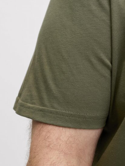 Jack & Jones Edenver T-Shirt Khaki - Kratke Majice - Moške kratke majice za močnejše postave