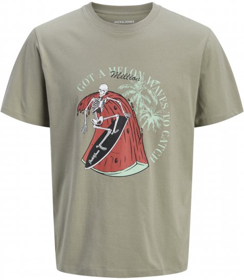 Jack & Jones King Crew Neck T-Shirt Grey - Majice s potiskom - 