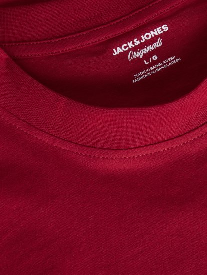 Jack & Jones Catskills Majica Rdeča - Kratke Majice - Moške kratke majice za močnejše postave
