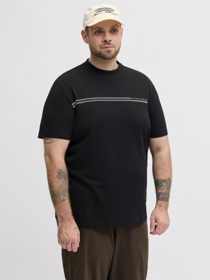 Jack & Jones Cofusion T-Shirt Black - Kratke Majice - Moške kratke majice za močnejše postave