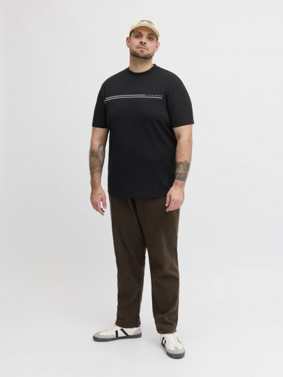 Jack & Jones Cofusion T-Shirt Black - Kratke Majice - Moške kratke majice za močnejše postave