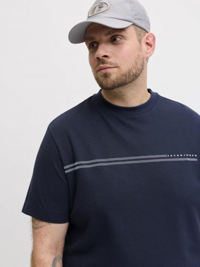 Jack & Jones Cofusion T-Shirt Navy - Kratke Majice - Moške kratke majice za močnejše postave