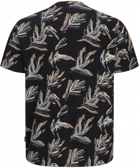 Jack & Jones Montauk T-Shirt Black - Kratke Majice - Moške kratke majice za močnejše postave