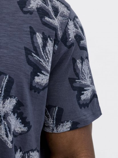 Jack & Jones Montauk T-Shirt Blue - Kratke Majice - Moške kratke majice za močnejše postave