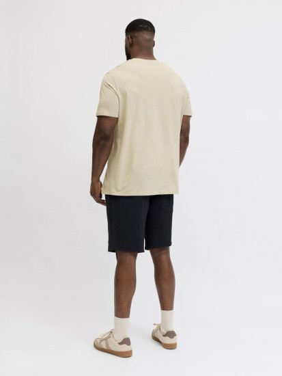 Jack & Jones Blaneo Short Sleeve T-shirt Beige - Kratke Majice - Moške kratke majice za močnejše postave