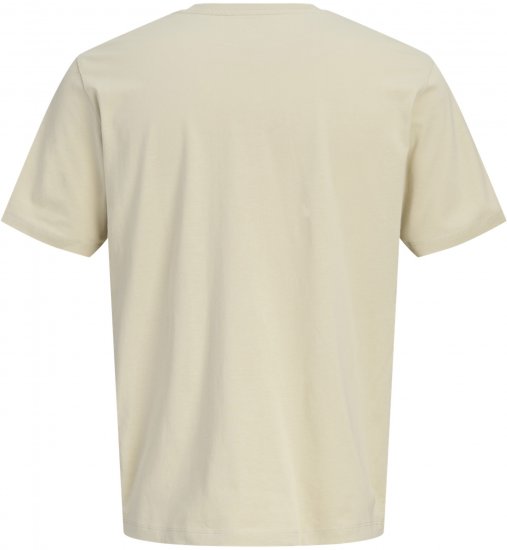 Jack & Jones Blaneo Short Sleeve T-shirt Beige - Kratke Majice - Moške kratke majice za močnejše postave