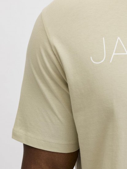Jack & Jones Blaneo Short Sleeve T-shirt Beige - Kratke Majice - Moške kratke majice za močnejše postave